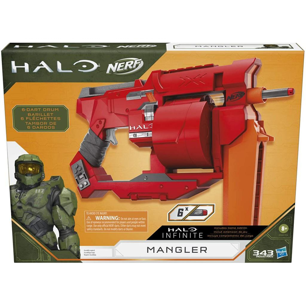 【W先生】孩之寶 NERF 最後一戰 Halo Mangler 外星發射器 泡棉子彈 軟彈槍 HE9274-細節圖2
