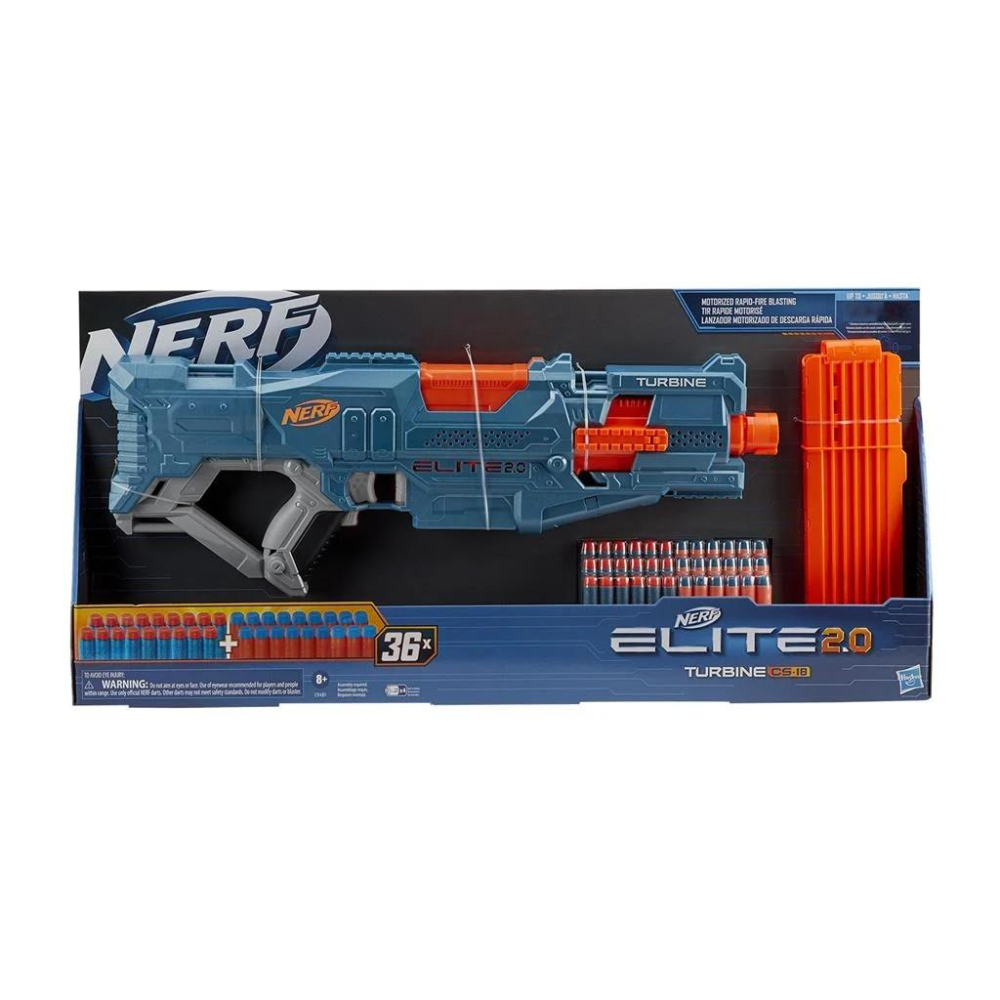 【W先生】孩之寶 NERF 菁英系列 Elite 2.0 Turbine CS-18 快速連發 電動軟彈槍 HE9482-細節圖2