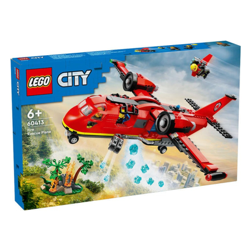 【W先生】LEGO 樂高 積木 玩具 CITY 城市系列 消防救援飛機 60413