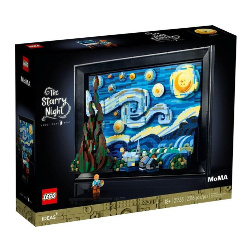 【W先生】LEGO 樂高 積木 玩具 IDEAS 梵谷 星夜 21333