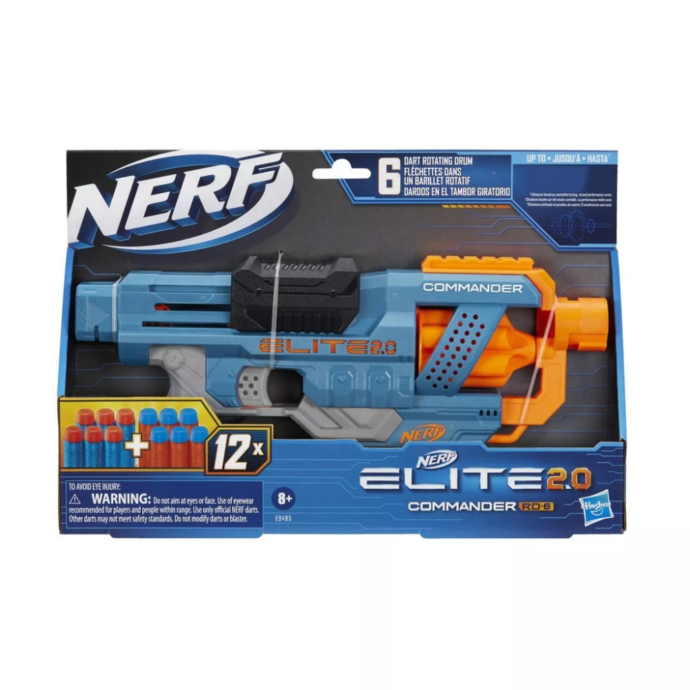 【W先生】孩之寶 NERF 菁英系列 Elite 2.0 Commander RD-6 指揮官 軟彈槍 HE9486-細節圖2