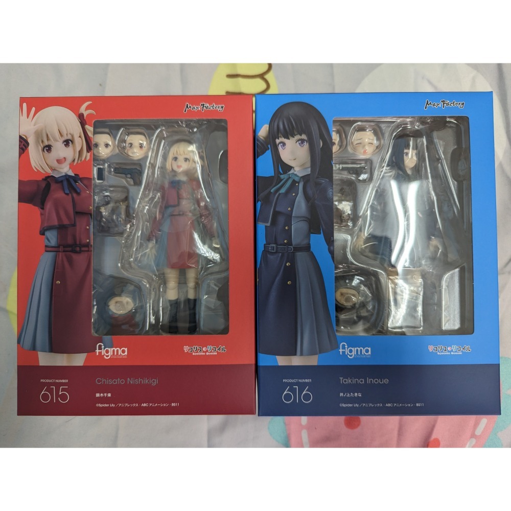 全新現貨 Max Factory Figma 615 616 錦木千束&井之上瀧奈套組 莉可麗絲 附特典-細節圖4