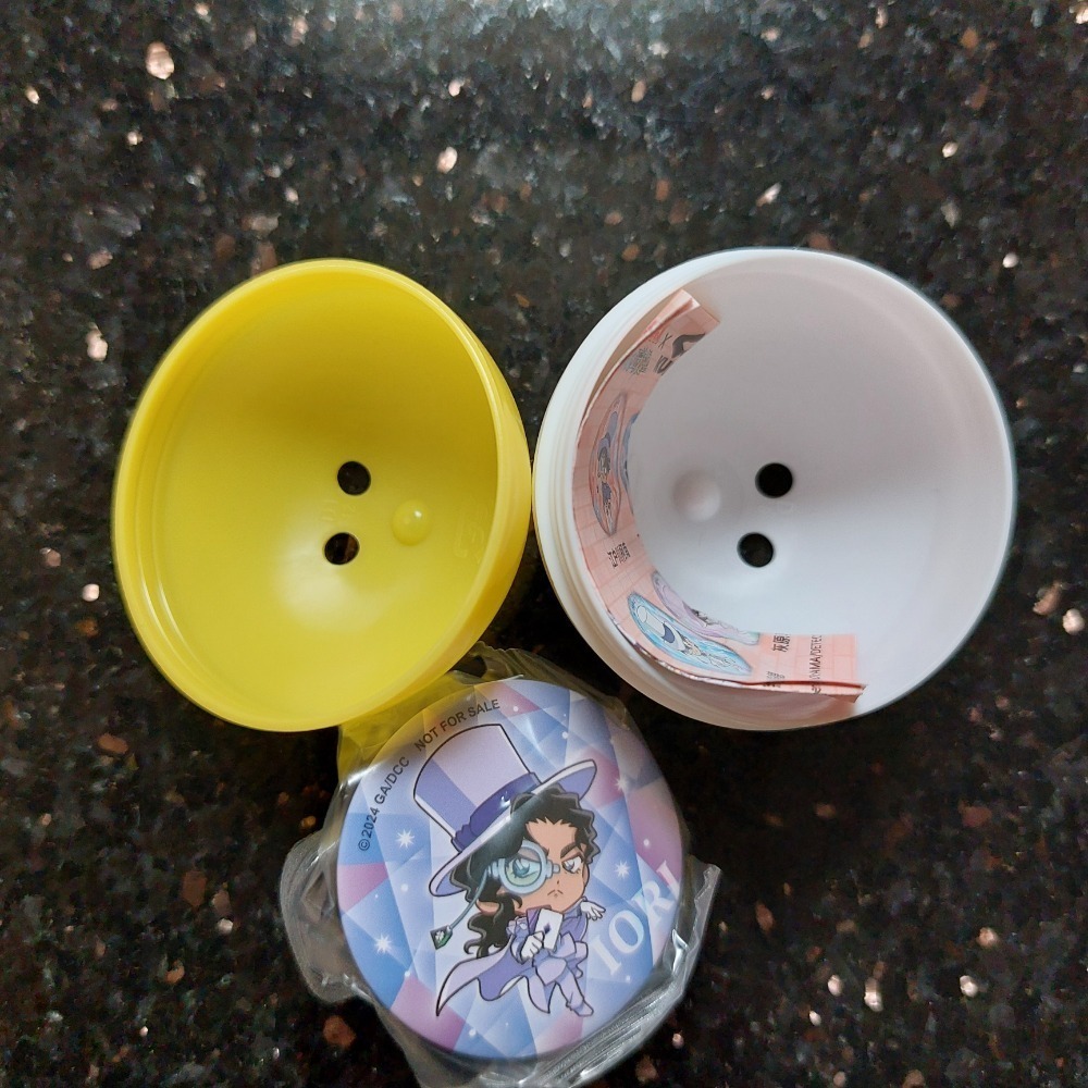 藏壽司×名偵探柯南 100萬美元的五稜星 伊織無我徽章 遠山和葉磁貼2件套組-細節圖3