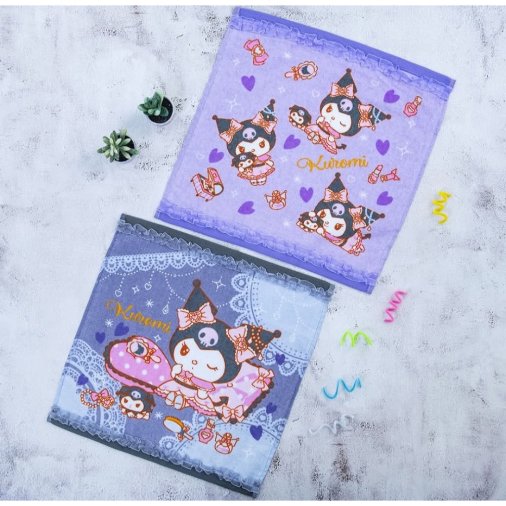 三麗鷗抽抽樂-酷洛米盛裝打扮來囉！點心碗 毛巾 地墊 酷洛米一番賞-規格圖8