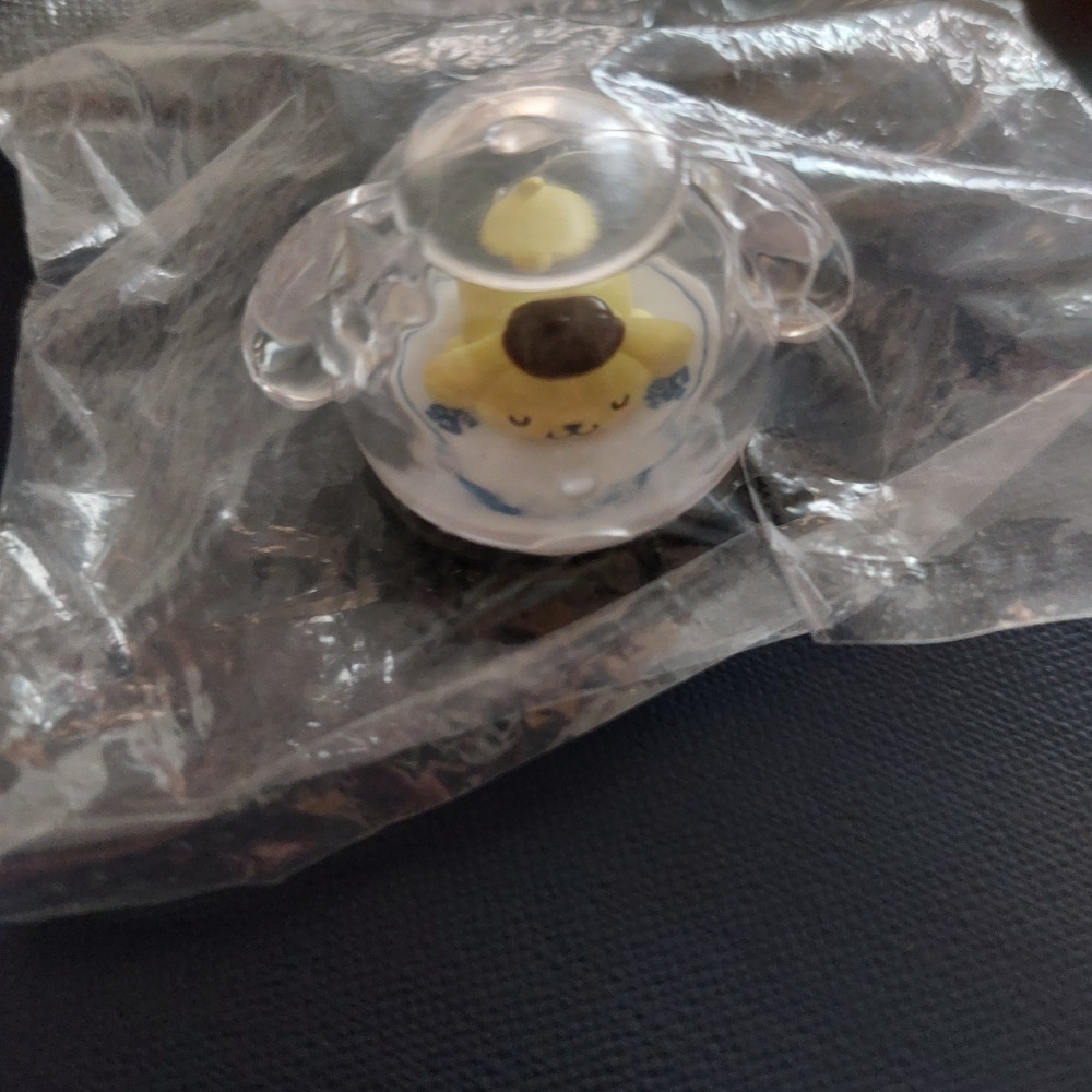 藏壽司×三麗鷗家族限定扭蛋 人魚漢頓鮮度君趴趴吊飾 人魚漢頓扭蛋 漢頓公仔玩具 布丁狗扭蛋-細節圖3