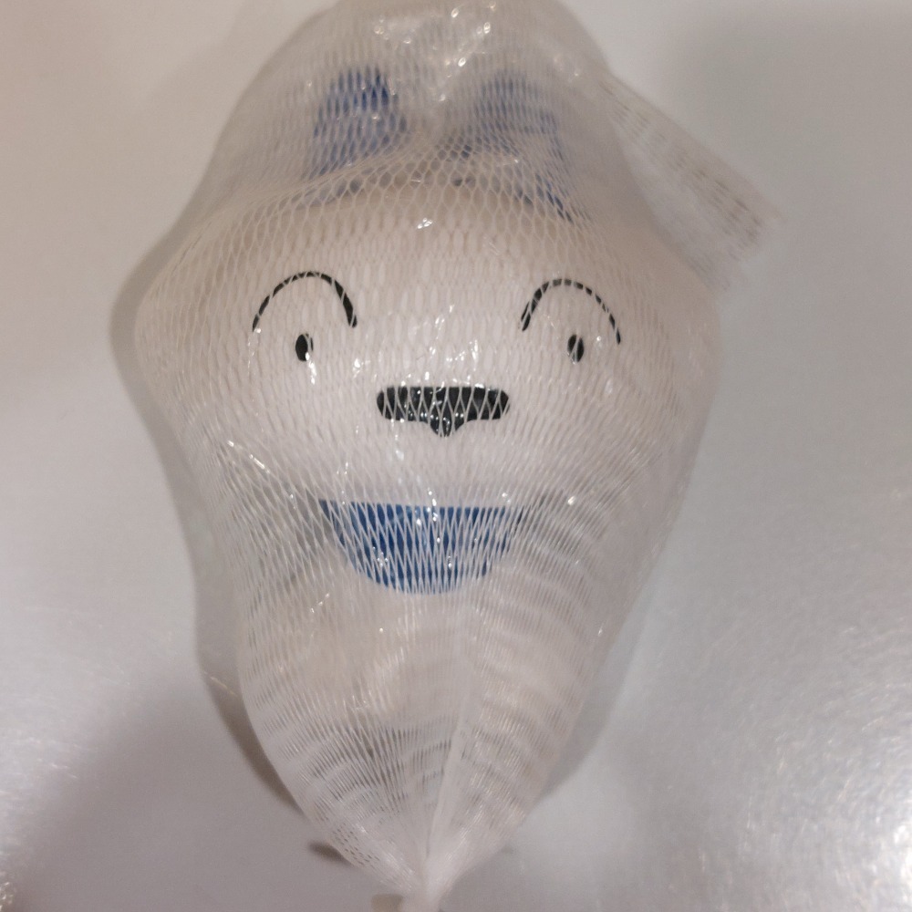 全家蠟筆小新餐盒 小白捏捏樂公仔 小白叉子 小白湯匙小狗造型餐具 蠟筆小新超華麗灼熱的春日部舞者 電影版造型小白捏捏樂-細節圖2