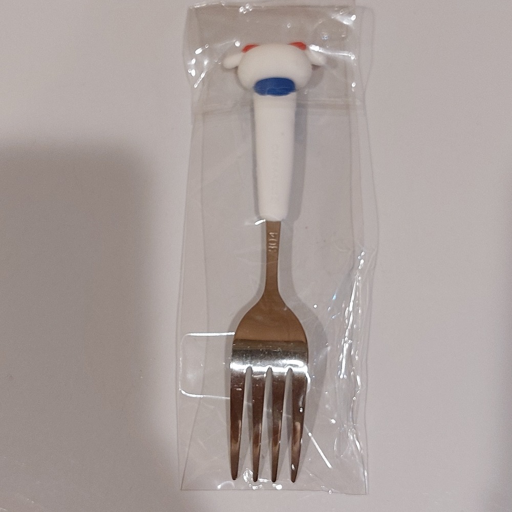 全家蠟筆小新餐盒 小白捏捏樂公仔 小白叉子 小白湯匙小狗造型餐具 蠟筆小新超華麗灼熱的春日部舞者 電影版造型小白捏捏樂-細節圖8