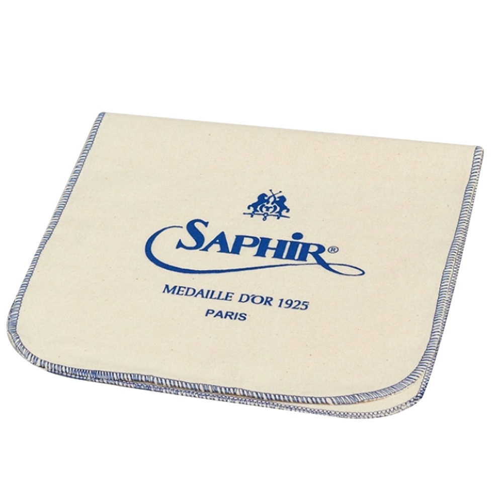 SAPHIR 莎菲爾-金質 棉質擦拭布 - 精品包包擦拭布 精品皮夾擦拭布 小羊皮擦拭布-細節圖2