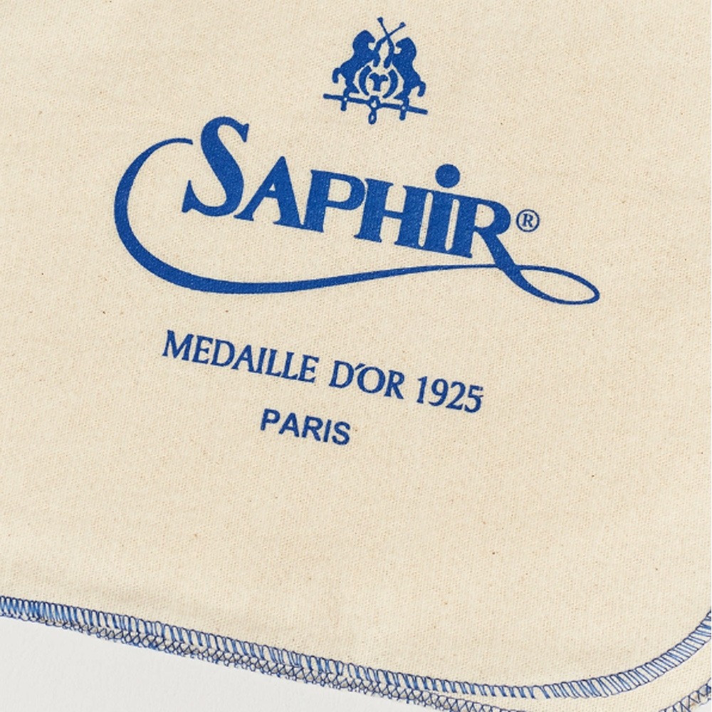 SAPHIR 莎菲爾-金質 棉質擦拭布 - 精品包包擦拭布 精品皮夾擦拭布 小羊皮擦拭布-細節圖3