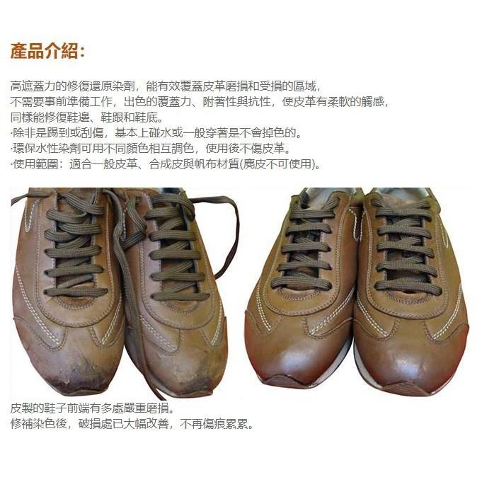 TARRAGO 塔洛革 皮革快速修補染劑 (藍色系列) 皮包磨損 皮包換色 皮包龜裂 皮革染色 皮革補色 皮革掉色-細節圖3