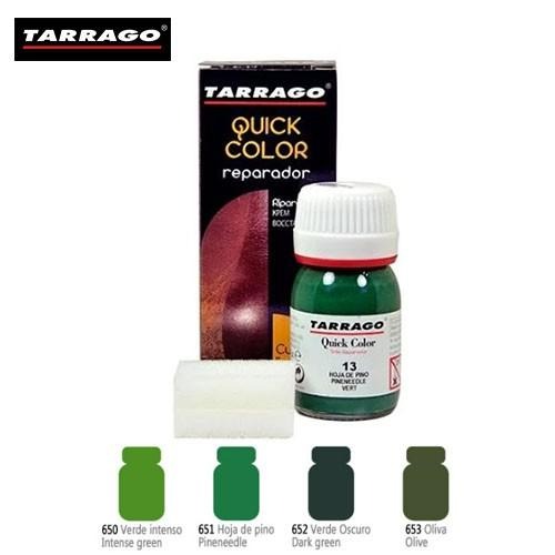 TARRAGO 塔洛革 皮革快速修補染劑 (綠色系列) - 皮包磨損 皮包換色 皮包龜裂 皮革染色 皮革補色 皮革掉色
