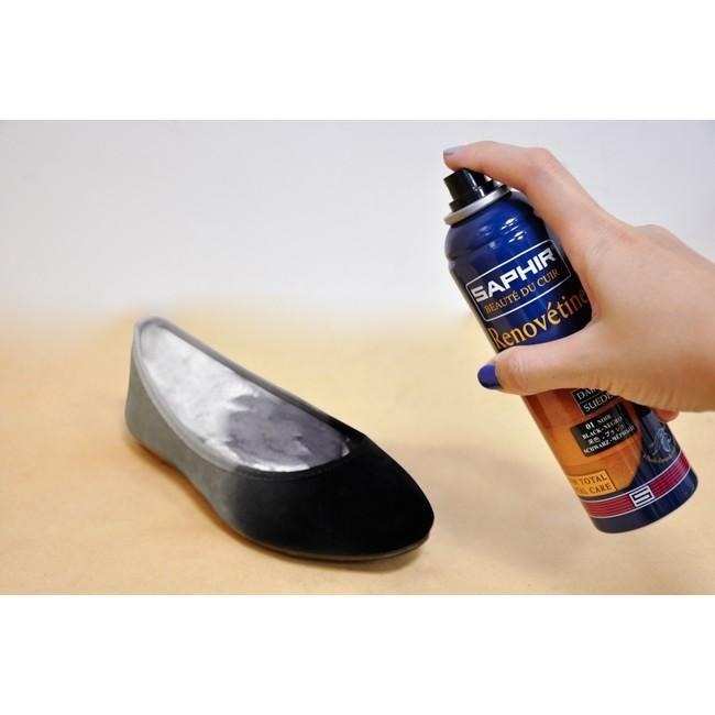 SAPHIR 莎菲爾 麂皮染色噴霧 麂皮染色diy 麂皮專用補色劑 麂皮褪色補救-細節圖4