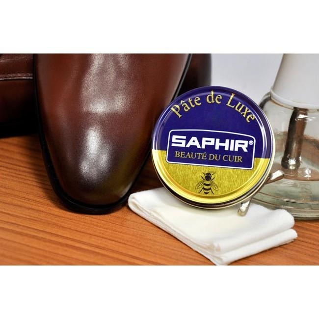 SAPHIR 莎菲爾 皮革亮光蠟 - 皮鞋拋光 皮鞋打亮 恢復皮鞋鏡面光澤 50ML 買1瓶送1塊擦拭布-細節圖3