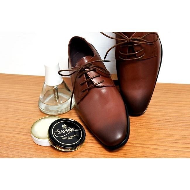 SAPHIR 莎菲爾 金質 皮革鏡面亮光蠟(小) 50g  鞋油 皮革保養 皮鞋保養-細節圖5