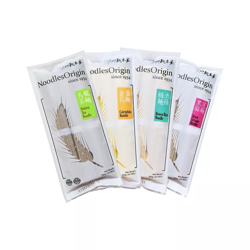 【大呷麵本家】黑芝麻麵條 糙米麵條 金盞花麵條 烏龍茶麵條(經濟包) 300g包 購滿地-細節圖2