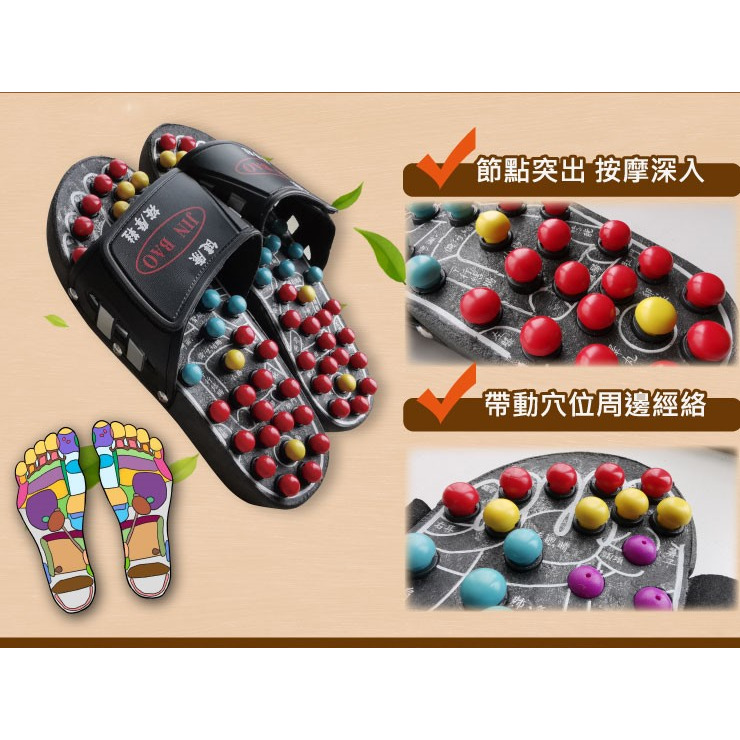 健康腳底穴道按摩鞋 台灣製造專利 健康拖鞋 購滿地-細節圖2