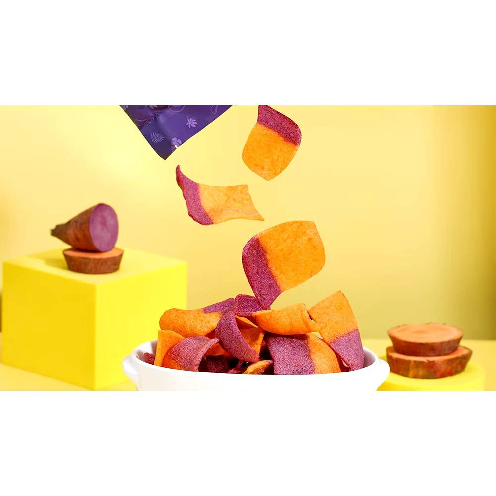 【SnacKiss】香脆雙色番薯片 50g包 全素 試蔬看 購滿地-細節圖4