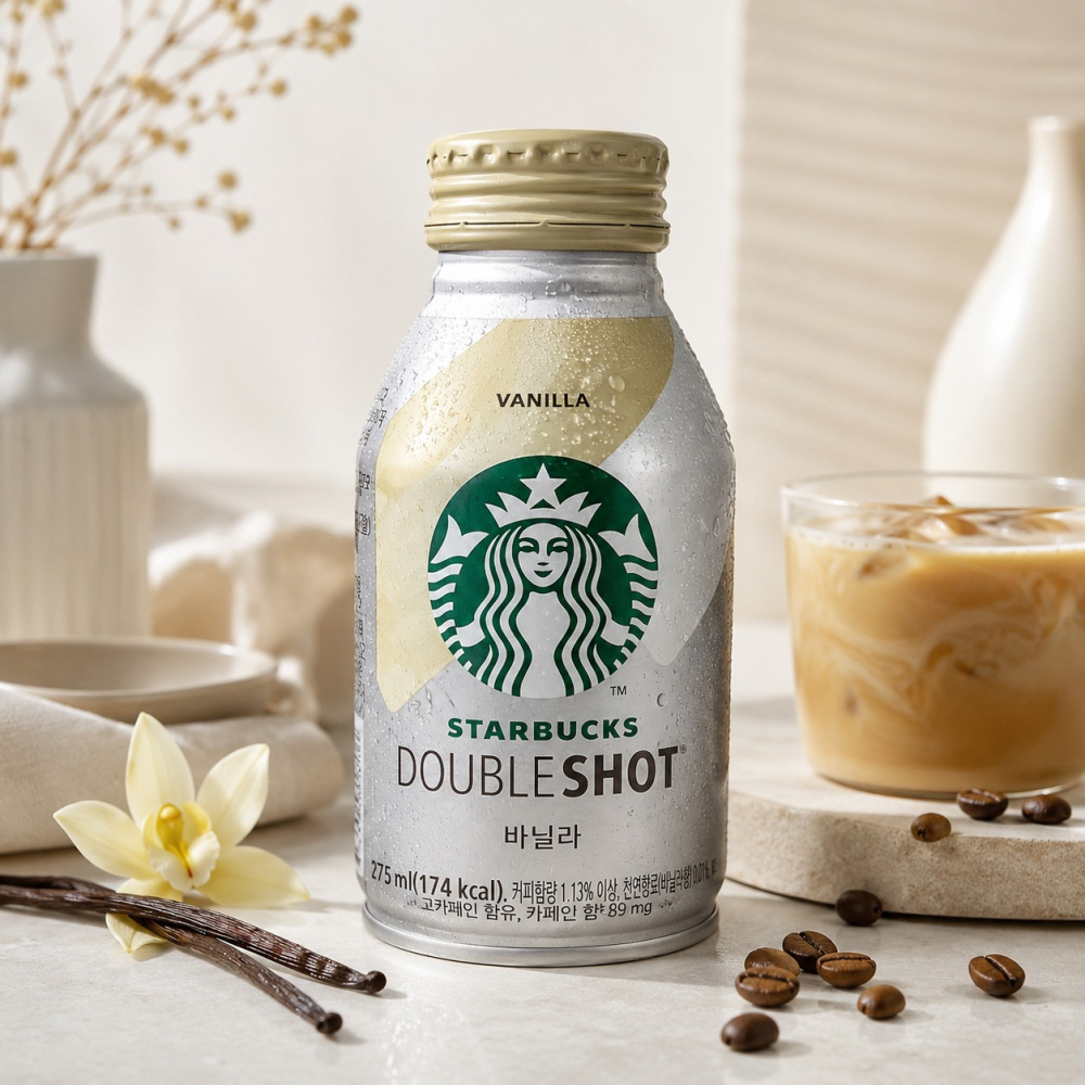 【星巴克】罐裝咖啡 派克市場黑咖啡 特濃拿鐵 香草風味拿鐵 275ml 瓶裝 即飲罐裝咖啡 韓國進口-細節圖7