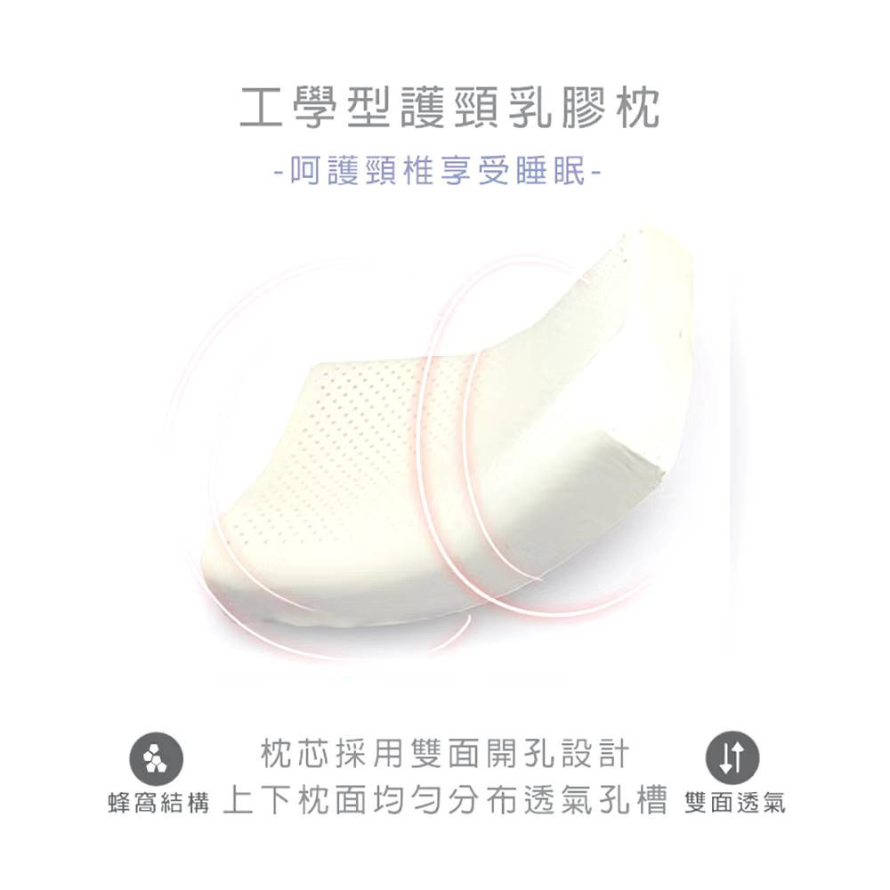 【購滿地】彈力支撐乳膠枕/顆粒按摩乳膠枕/工學型護頸乳膠枕-細節圖5