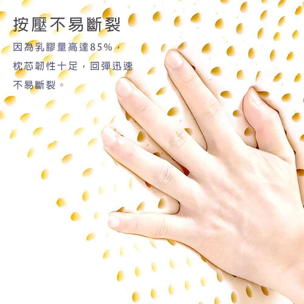 【購滿地】彈力支撐乳膠枕/顆粒按摩乳膠枕/工學型護頸乳膠枕-細節圖6