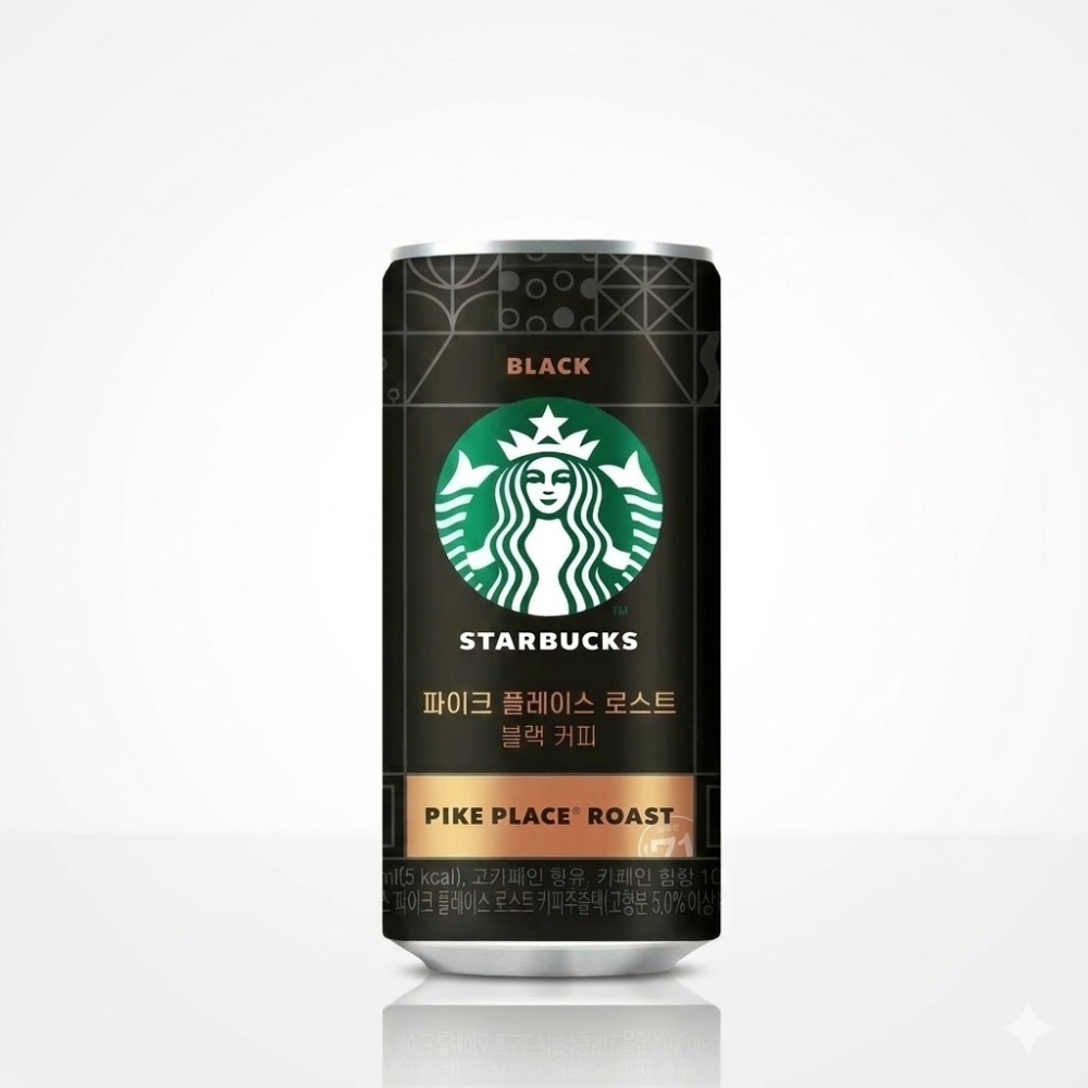 【星巴克】STARBUCKS特濃拿鐵／派克市場黑咖啡 200ml 鋁罐 韓國原裝進口 購滿地-規格圖6