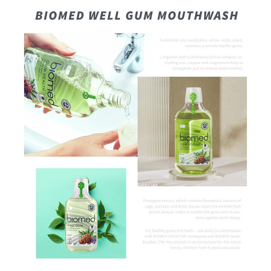 【BIOMED蓓齒美】漱口水(葡萄籽舒復｜草本護齦｜椰油亮白｜柚橘清新) 500ml/瓶 無氟漱口水 兒童漱口水購滿地-細節圖7