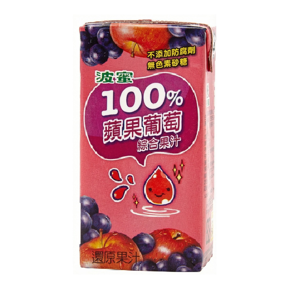 【波蜜】一日蔬果100%蔬果汁/蘋果葡萄汁/葡萄蔬果汁/蘋果柳橙汁 160mlx24罐/箱 大人小孩都愛 購滿地-規格圖5