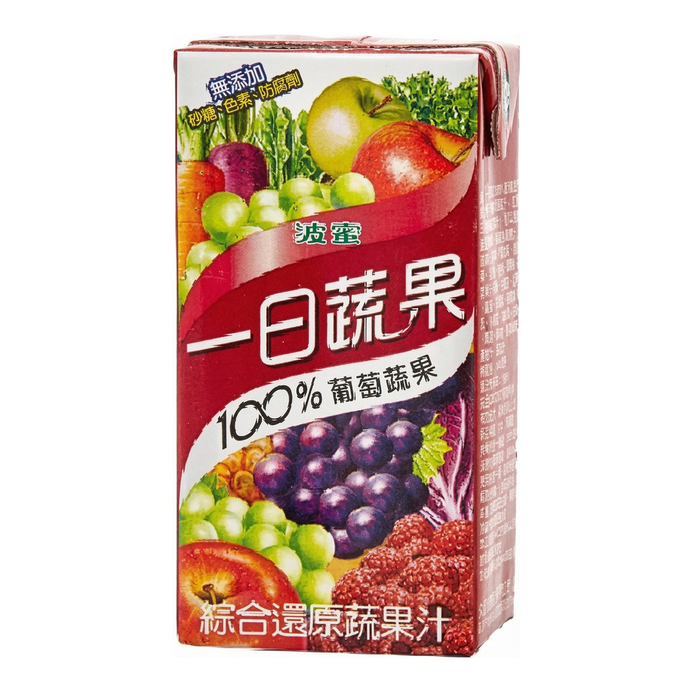 葡萄蔬果汁160mlx24罐/箱