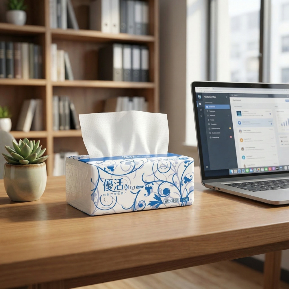 【優活】 Livi Smart 優活抽取式衛生紙100抽10包10袋/箱 可丟馬桶 宅配箱購 購滿地-細節圖6