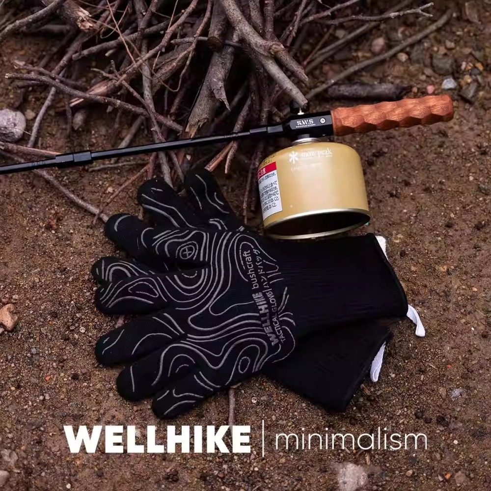 WELLHIKE防火手套 焚火手套 隔熱手套 耐高溫手套 專業防燙 雙面穿戴-細節圖3