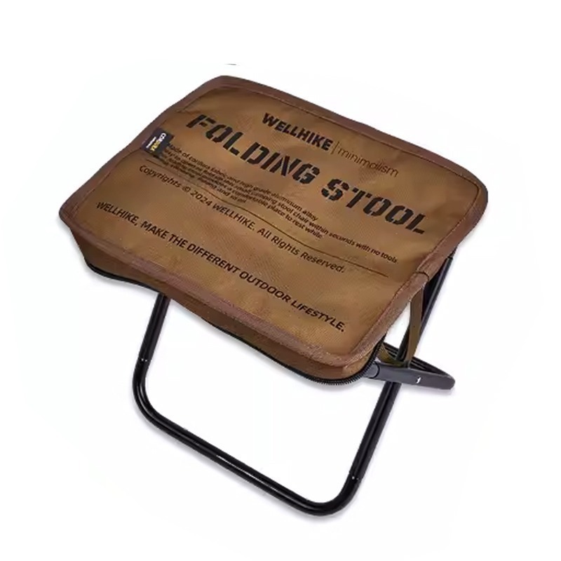 【限時購】口袋椅 戶外輕野馬扎 折疊椅 排隊椅 高承重150kg 戰術黑/軍風綠/沙色卡其/虎紋迷彩 330g-規格圖11