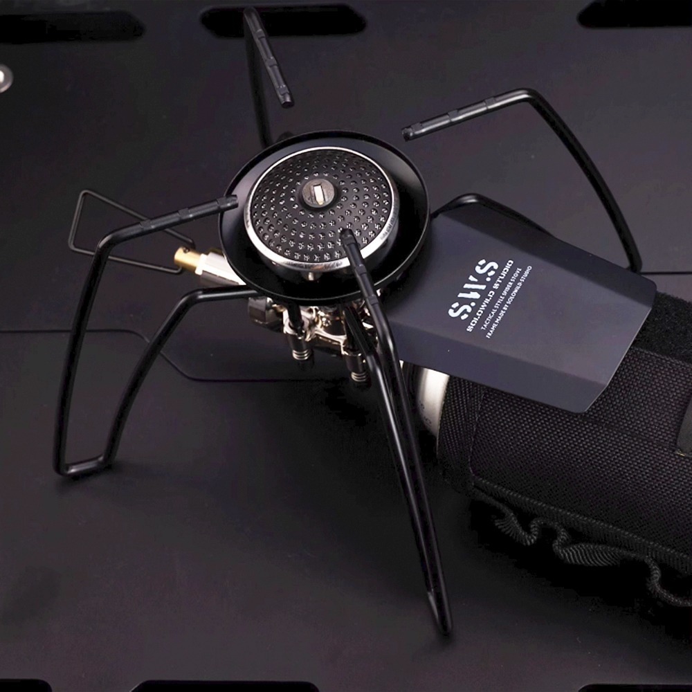 蜘蛛爐 卡式爐 露營爐具 瓦斯爐 迷你瓦斯爐 露營卡式爐 登山爐【 SWS 黑化蜘蛛爐 】 露營的人-細節圖6