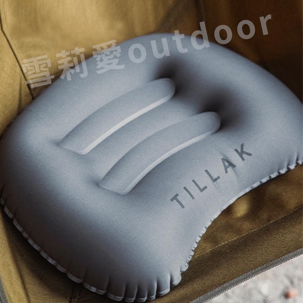 【限時購】TILLAK充氣枕頭 露營枕頭 輕量化充氣枕 旅行枕 TPU充氣枕 午睡枕 靠腰枕-細節圖3