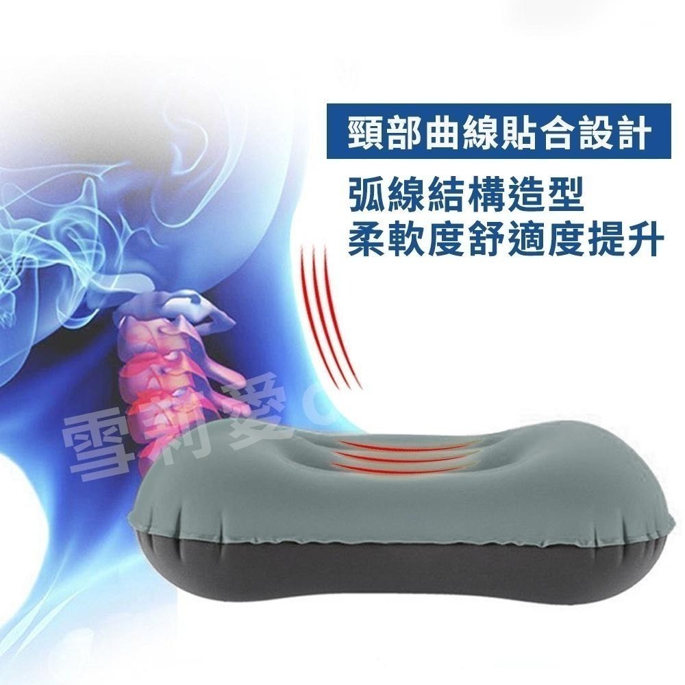 【限時購】TILLAK充氣枕頭 露營枕頭 輕量化充氣枕 旅行枕 TPU充氣枕 午睡枕 靠腰枕-細節圖6