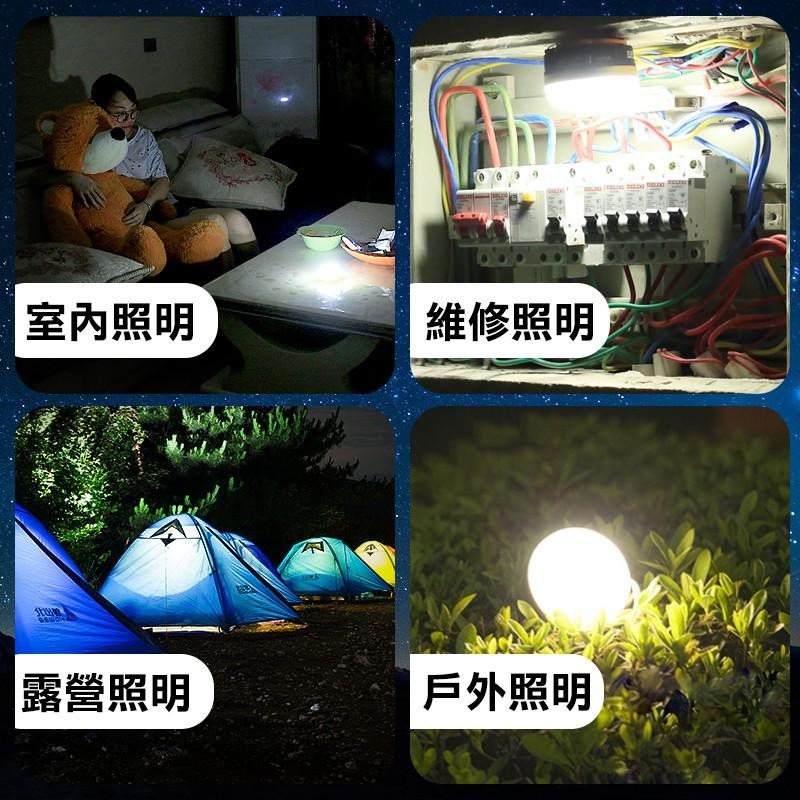 【續航力超強🔥 台灣出貨】LED露營燈 露營燈 野營燈 充電式露營燈 LED照明燈  LED燈 磁吸燈 戶外照明 露營-細節圖6