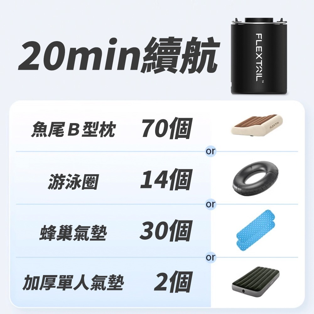 打氣機 充氣機 電動充氣機充氣泵 充氣幫浦 電動打氣機 flextailgear 抽氣機【 迷你充氣泵 】 露營的人-細節圖4