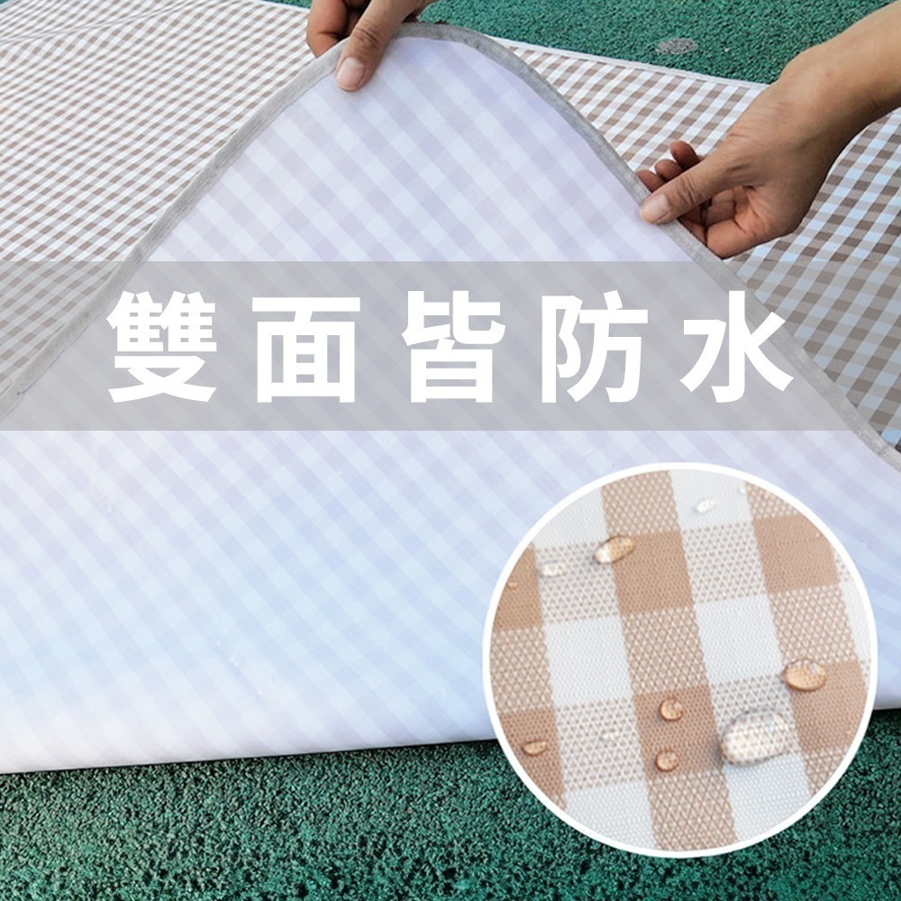 【7-ELEVEN 門市團購】無印風野餐墊 200X200cm 頂級加厚防水野餐墊 野餐地墊 防水野餐墊 加厚野餐墊-細節圖3