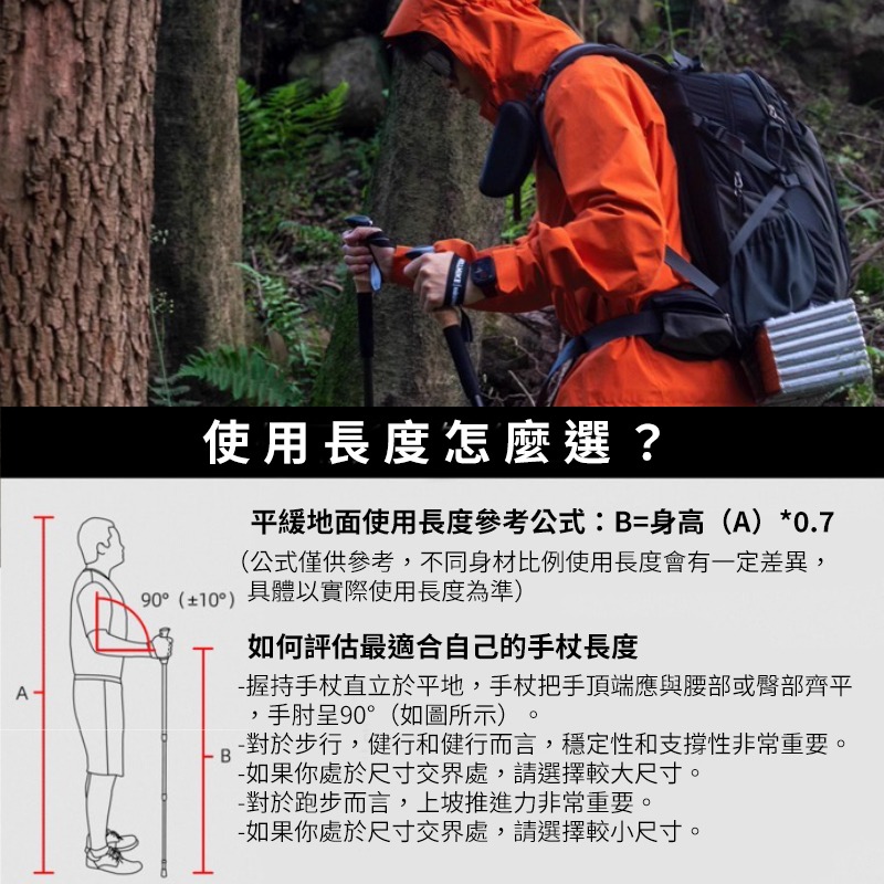 WELLHIKE登山杖 健走杖 手杖 拐杖 伸縮登山杖 折疊登山杖 摺疊登山杖 登山用品 強度升級 登山客大推-細節圖5