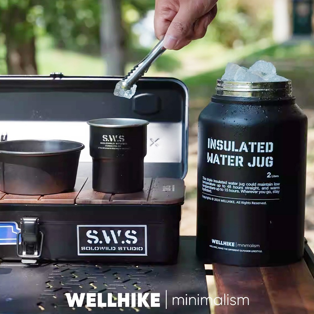 24小時極限保冰 2L保冰桶 保溫壺 露營桶 保冰水壺 保溫桶 保冰壺 冰塊桶 不銹鋼水壺 送冰夾-細節圖2