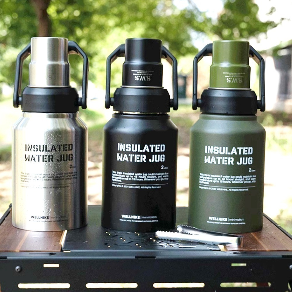 24小時極限保冰 2L保冰桶 保溫壺 露營桶 保冰水壺 保溫桶 保冰壺 冰塊桶 不銹鋼水壺 送冰夾-細節圖9