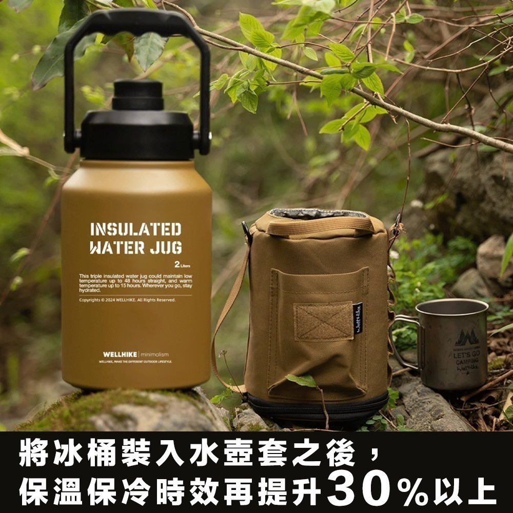 24小時極限保冰 2L保冰桶 保溫壺 露營桶 保冰水壺 保溫桶 保冰壺 冰塊桶 不銹鋼水壺-細節圖7