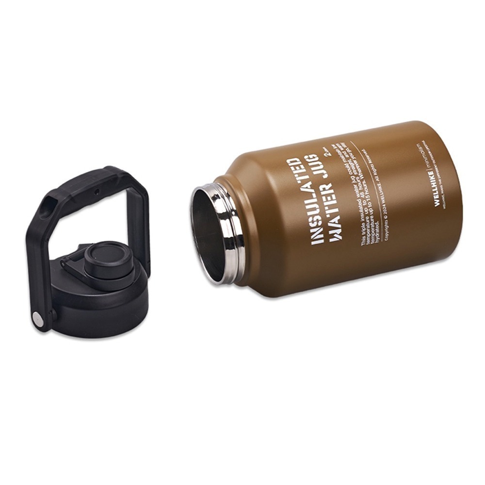 24小時極限保冰 2L保冰桶 保溫壺 露營桶 保冰水壺 保溫桶 保冰壺 冰塊桶 不銹鋼水壺 送冰夾-規格圖11