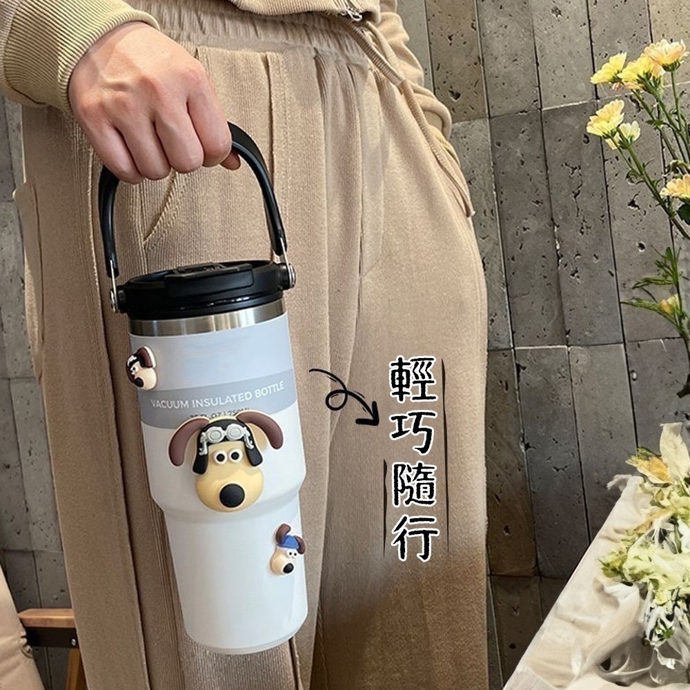 【限時購】保溫保冰杯 保溫保冰杯 保溫杯 冰壩杯 隨行杯 手提環保杯 飲料杯 咖啡杯 304不鏽鋼 雙層真空-細節圖5