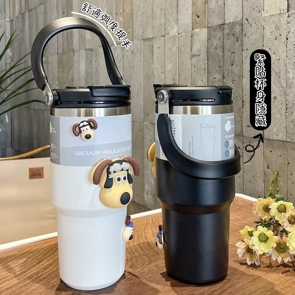 【限時購】保溫保冰杯 保溫保冰杯 保溫杯 冰壩杯 隨行杯 手提環保杯 飲料杯 咖啡杯 304不鏽鋼 雙層真空-細節圖6