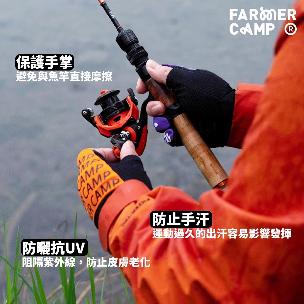 釣魚手套 露指手套 半指手套 防曬手套 防滑手套 騎車手套 開車手套 路亞手套 手套 小物釣 路亞 三尺寸可選-細節圖2