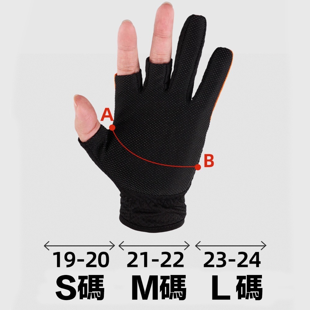 釣魚手套 露指手套 半指手套 防曬手套 防滑手套 騎車手套 開車手套 路亞手套 手套 小物釣 路亞 三尺寸可選-細節圖7