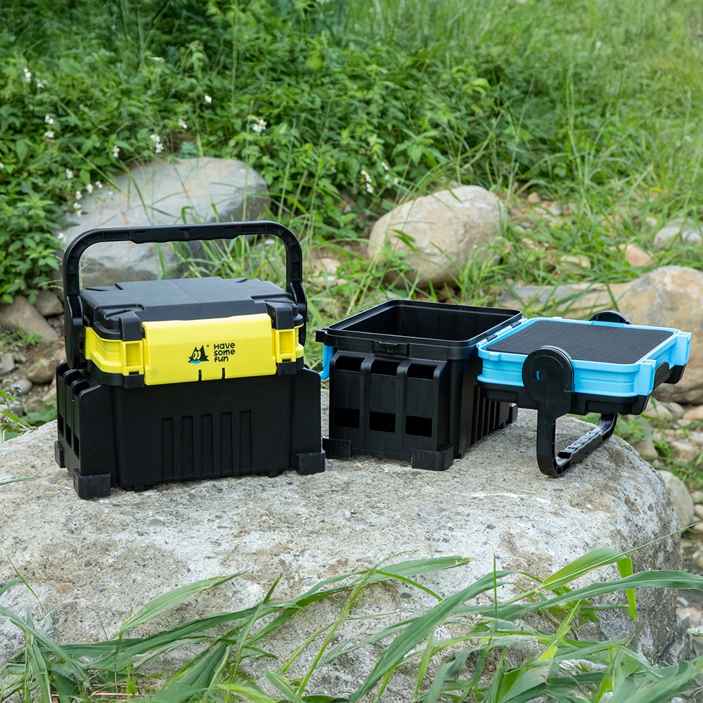 釣魚工具箱 贈杯架竿架 露營收納箱 釣魚箱 路亞箱 釣箱 釣具箱 路亞工具箱 釣魚 路亞 樂貓釣HSF-細節圖9