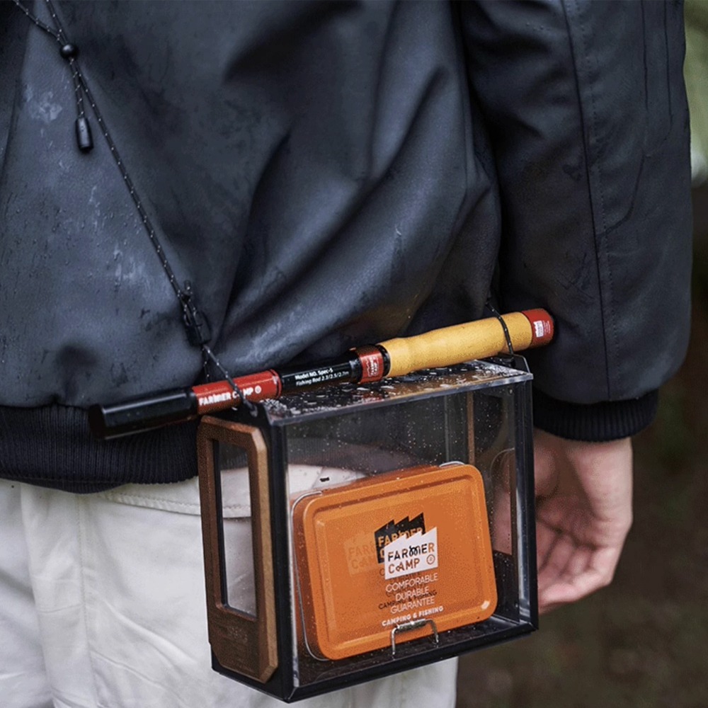觀魚盒 透明盒 壓克力盒 觀魚器 釣魚盒 小物釣 微物釣 釣魚裝備 釣魚 Farmer Camp-細節圖2