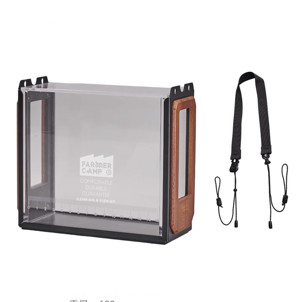 觀魚盒 透明盒 壓克力盒 觀魚器 釣魚盒 小物釣 微物釣 釣魚裝備 釣魚 Farmer Camp-規格圖11