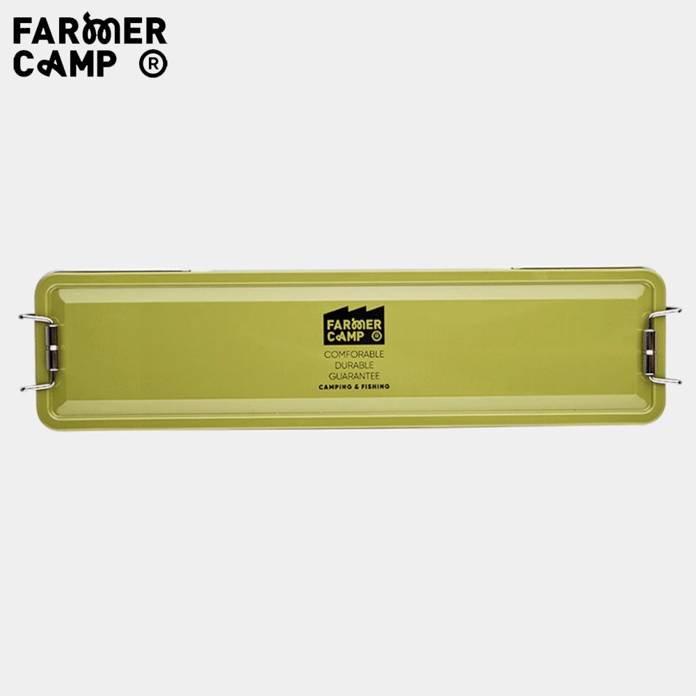 釣具收納盒 長收納盒 釣魚零件盒 釣具盒 收納鐵盒 小物釣 魚竿 收納盒 溪釣裝備 Farmer Camp-規格圖9